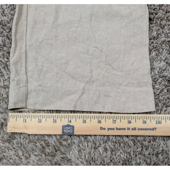 Old Navy Pants Womens Large Taylor Wide Leg Trouser High Rise Linen Full Length - Picture 10 of 10